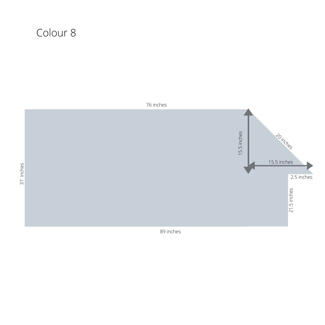 Near-rectangle with an angled top-right cut and a small step